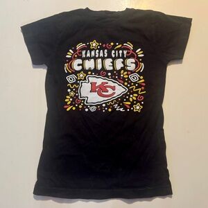 Kids Kansas City Chiefs Kids Graphic T‑Shirt - Black 6/7